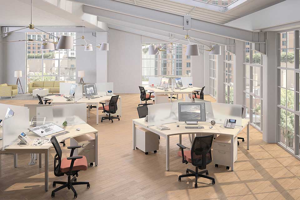 Office Space With Natural Light Coming In