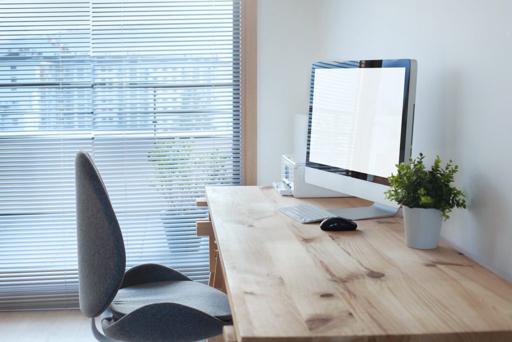 Where you sit in your home office is an important consideration.